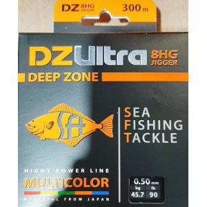 Плетёный шнур SFT DZ ULTRA MULTICOLOR 8HG 0,60mm 300m