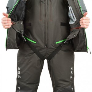 Зимний костюм-поплавок ХСН RESCUER IV NEW" -45, HARDGUARD, серый (зеленые молнии)